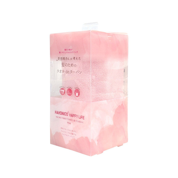 Hahonico Hair-dry Microfiber Towel de turban Pink